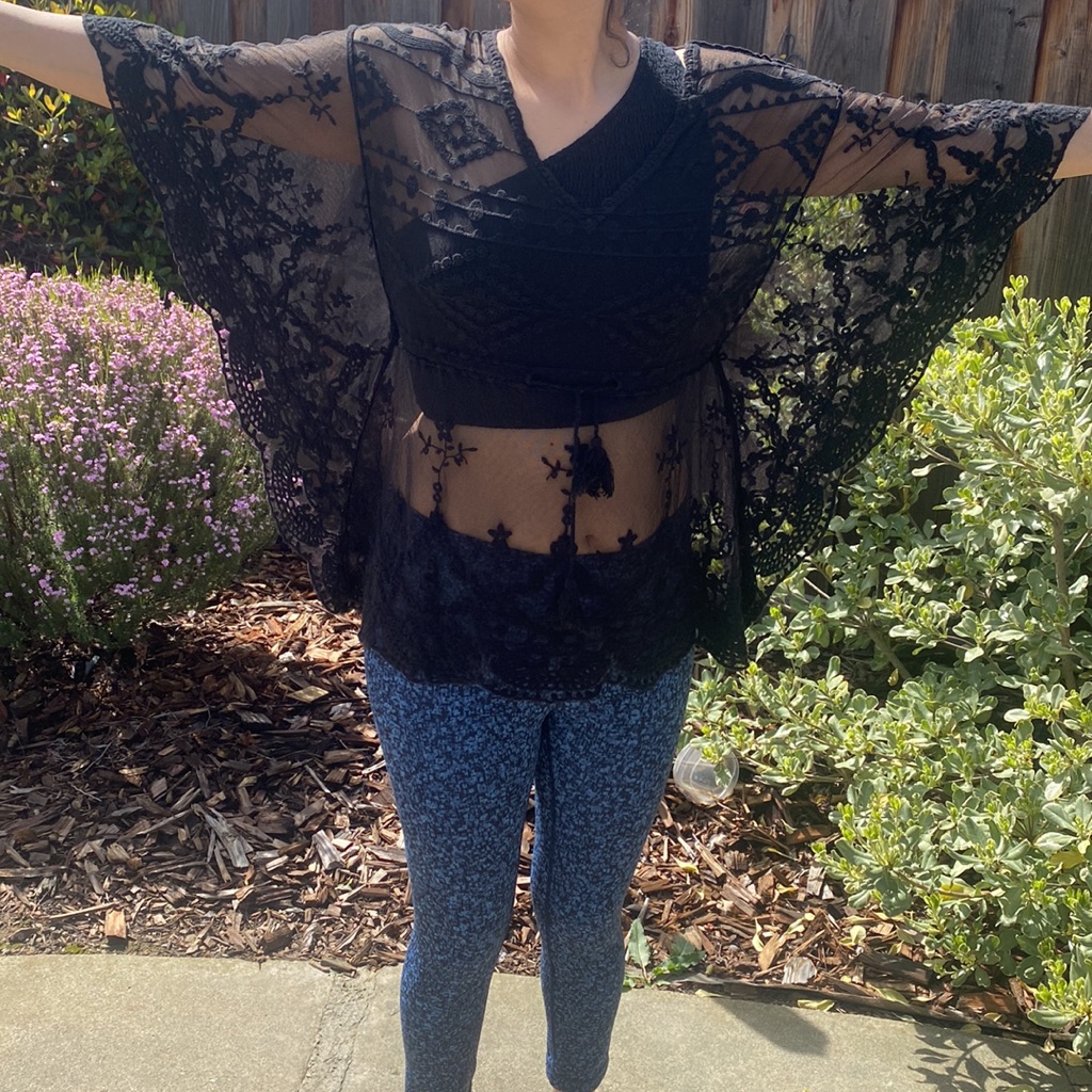 See Through Black Top